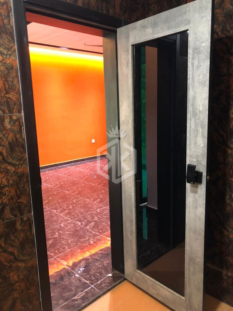  Toilet Door with Glass Design 4